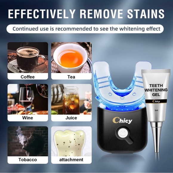 CHICY Teeth Whitening Kit with LED Light,Cooperate with New 35% Carbamid - Picture 5 of 7